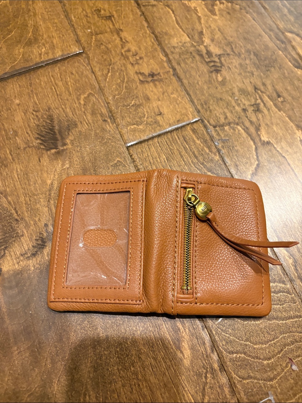 HOBO Cognac Pebbled Leather Card & Key Holder - Picture 4 of 5